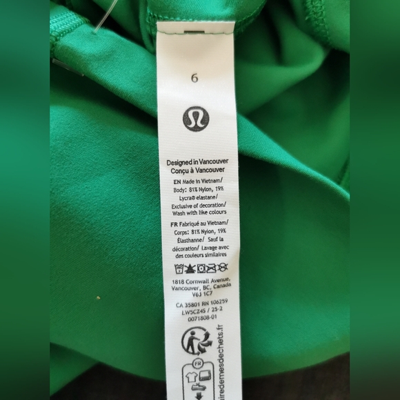 Lululemon Align High-Rise Pant 28"Raceway Green size 6 - Picture 11 of 12